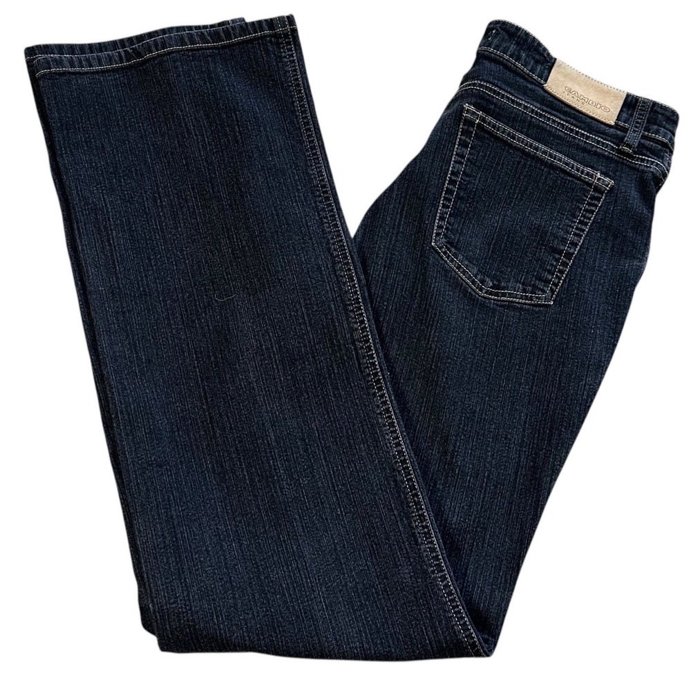 Cambio Jeans Bootcut Women 30 Black Rock NWOT Low Rise Flared Y2K Retro Stitch
